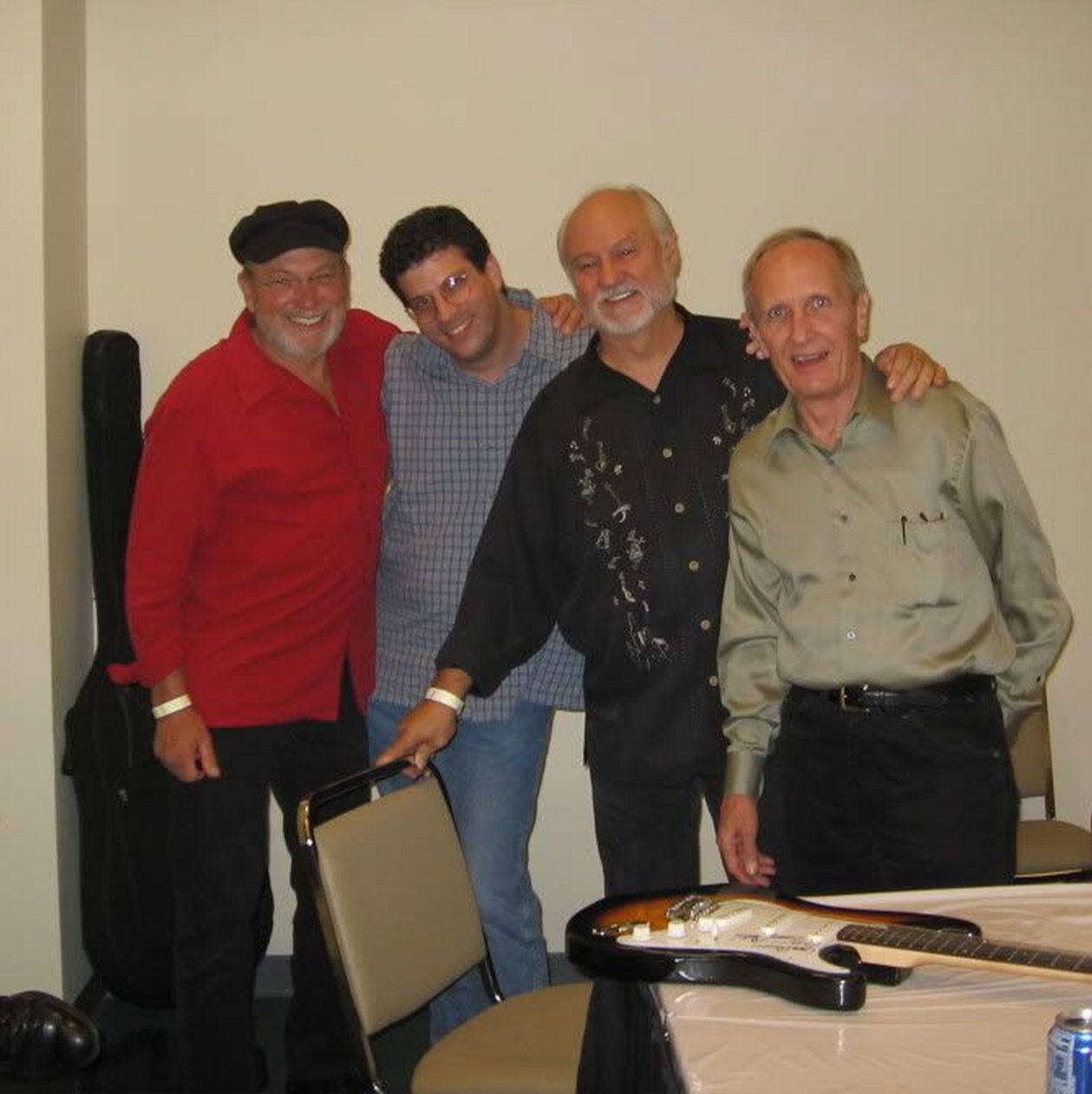 The author with his band, The Crickets